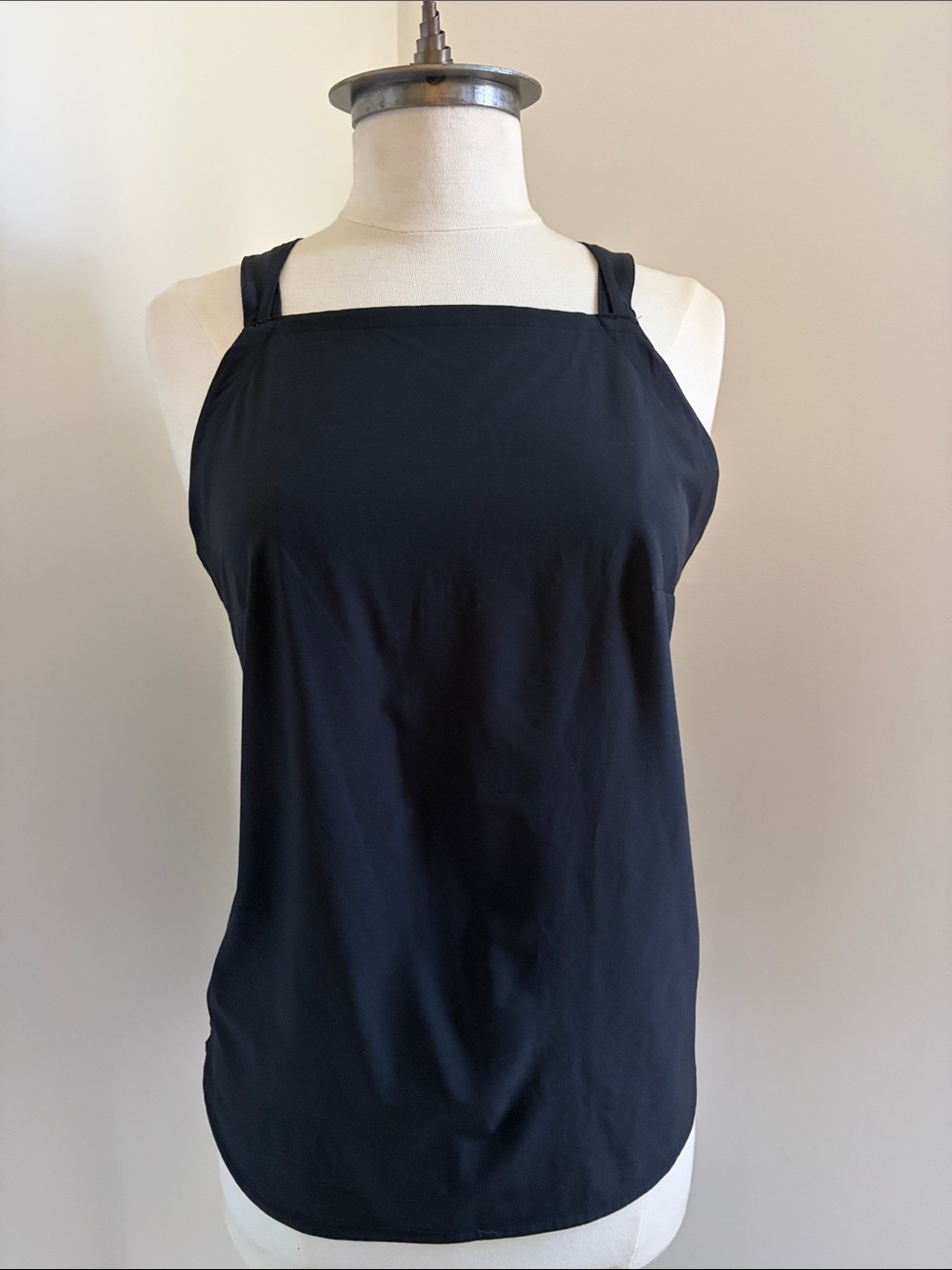 LOLE Women’s Black Square-Neck Tank Top SIZE SMALL